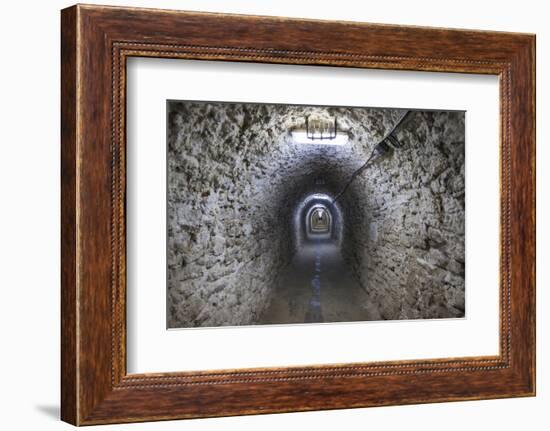 Romania, Transylvania, Turda, Turda Salt Mine, Interior Passageway-Walter Bibikow-Framed Photographic Print