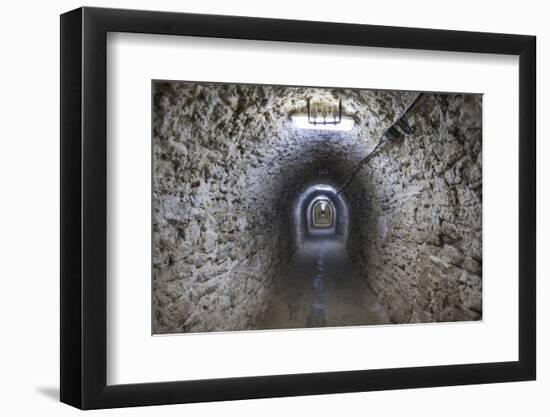 Romania, Transylvania, Turda, Turda Salt Mine, Interior Passageway-Walter Bibikow-Framed Photographic Print