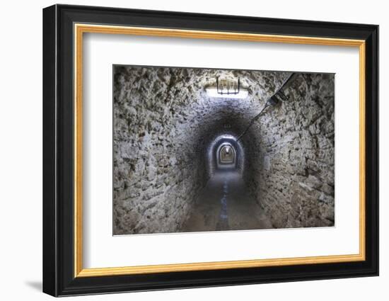 Romania, Transylvania, Turda, Turda Salt Mine, Interior Passageway-Walter Bibikow-Framed Photographic Print