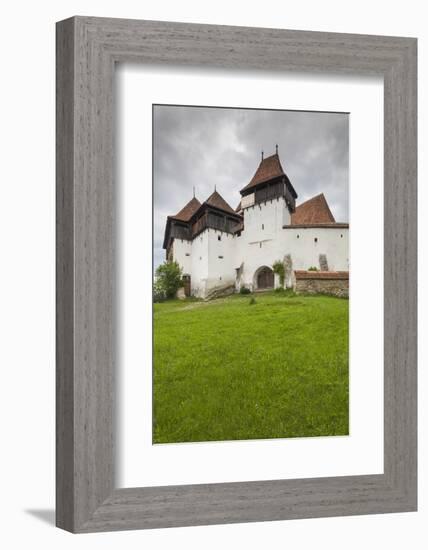 Romania, Transylvania, Viscri, Fortified Saxon Church-Walter Bibikow-Framed Photographic Print