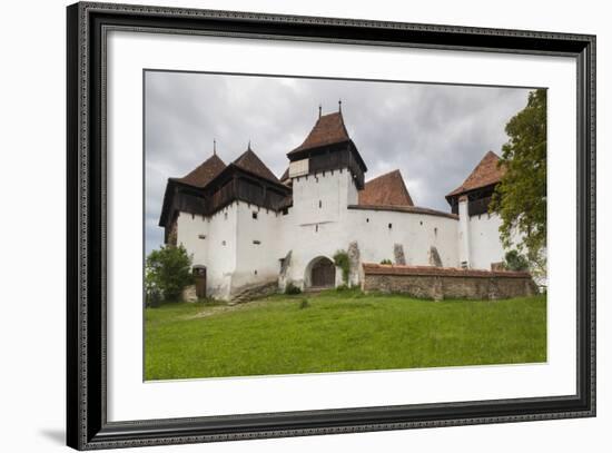 Romania, Transylvania, Viscri, Fortified Saxon Church-Walter Bibikow-Framed Photographic Print