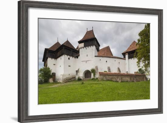 Romania, Transylvania, Viscri, Fortified Saxon Church-Walter Bibikow-Framed Photographic Print