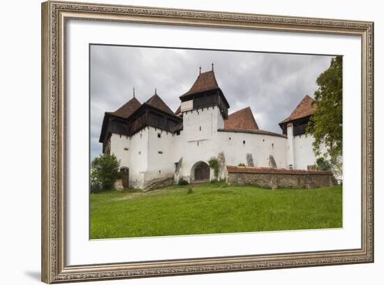 Romania, Transylvania, Viscri, Fortified Saxon Church-Walter Bibikow-Framed Photographic Print