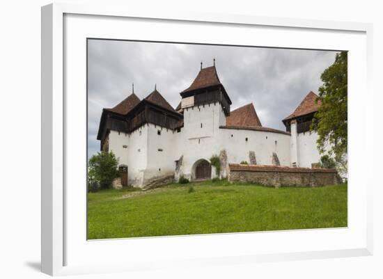 Romania, Transylvania, Viscri, Fortified Saxon Church-Walter Bibikow-Framed Photographic Print