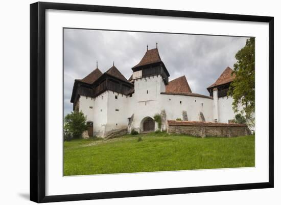 Romania, Transylvania, Viscri, Fortified Saxon Church-Walter Bibikow-Framed Photographic Print