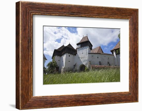 Romania, Transylvania, Viscri. the Fortified Saxon Church in the Village of Viscri.-Katie Garrod-Framed Photographic Print