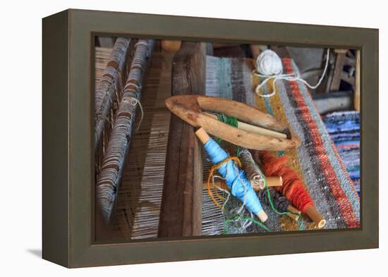 Romania, Vatra Modovitei. Ciumarna village. Weaving tools of the trade.-Emily Wilson-Framed Premier Image Canvas