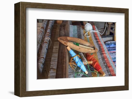 Romania, Vatra Modovitei. Ciumarna village. Weaving tools of the trade.-Emily Wilson-Framed Photographic Print