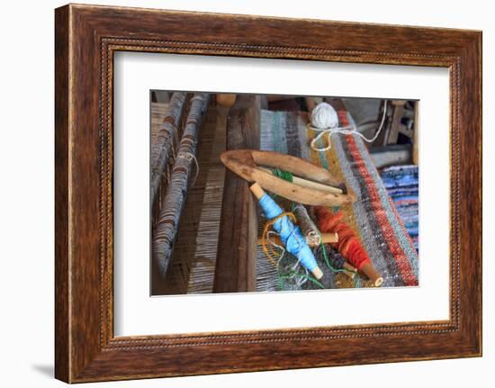 Romania, Vatra Modovitei. Ciumarna village. Weaving tools of the trade.-Emily Wilson-Framed Photographic Print