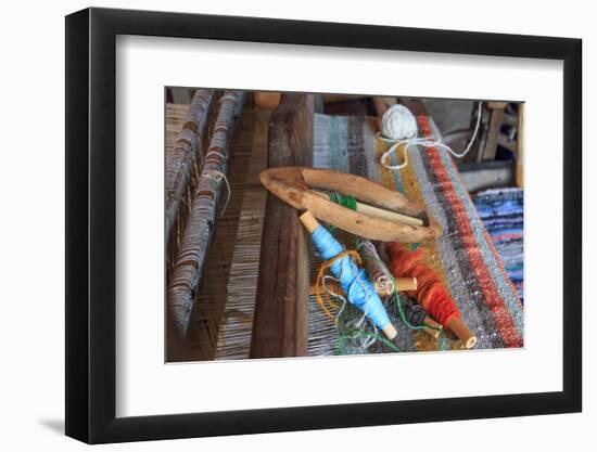 Romania, Vatra Modovitei. Ciumarna village. Weaving tools of the trade.-Emily Wilson-Framed Photographic Print