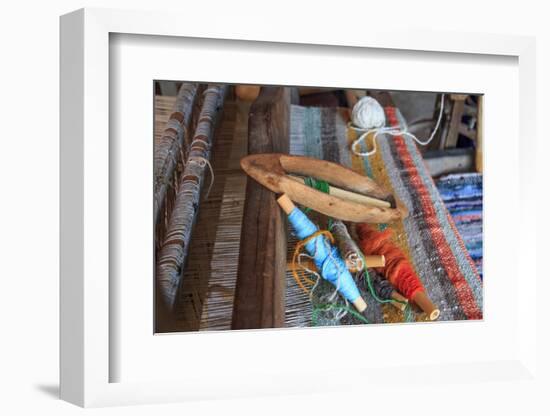 Romania, Vatra Modovitei. Ciumarna village. Weaving tools of the trade.-Emily Wilson-Framed Photographic Print