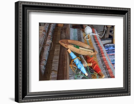 Romania, Vatra Modovitei. Ciumarna village. Weaving tools of the trade.-Emily Wilson-Framed Photographic Print