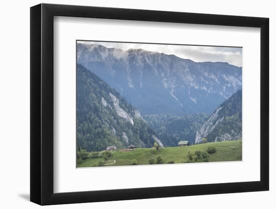 Romanian Landscape in the Carpathian Mountains Near Bran Castle at Pestera, Transylvania, Romania-Matthew Williams-Ellis-Framed Photographic Print