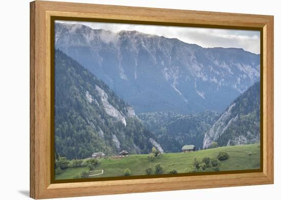 Romanian Landscape in the Carpathian Mountains Near Bran Castle at Pestera, Transylvania, Romania-Matthew Williams-Ellis-Framed Premier Image Canvas