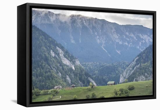 Romanian Landscape in the Carpathian Mountains Near Bran Castle at Pestera, Transylvania, Romania-Matthew Williams-Ellis-Framed Premier Image Canvas