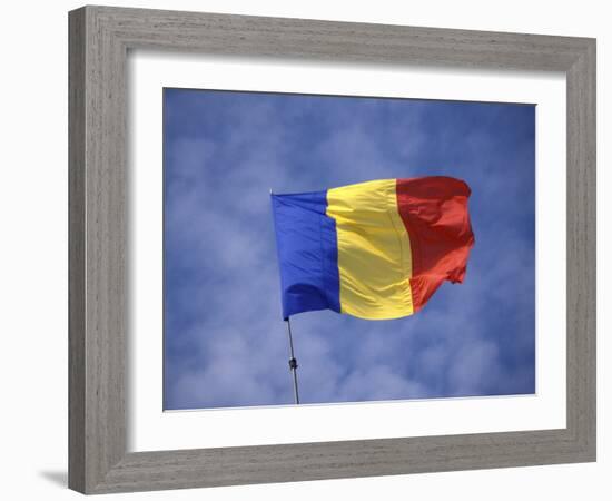 Romanian National Flag, Romania-Dave Bartruff-Framed Photographic Print