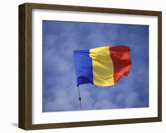 Romanian National Flag, Romania-Dave Bartruff-Framed Photographic Print