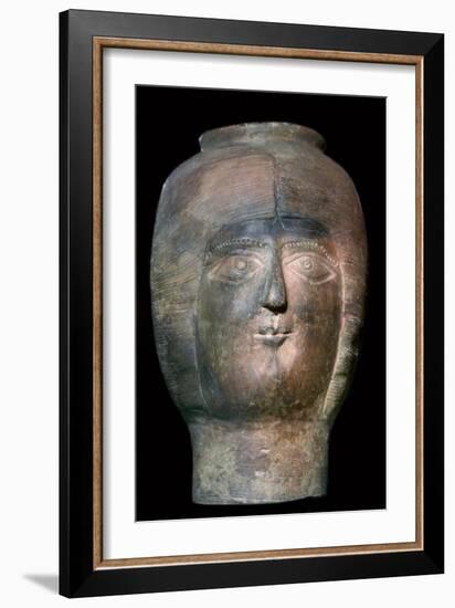 Romano-British pot in the form of a head. Artist: Unknown-Unknown-Framed Giclee Print