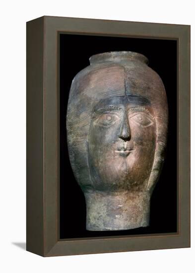 Romano-British pot in the form of a head. Artist: Unknown-Unknown-Framed Premier Image Canvas