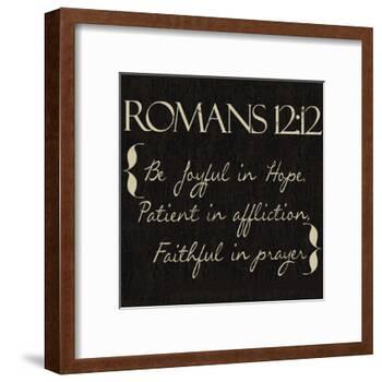 Romans 12-12-Taylor Greene-Framed Art Print
