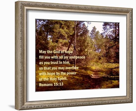 Romans 15:13-Ruth Palmer 2-Framed Art Print