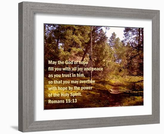 Romans 15:13-Ruth Palmer 2-Framed Art Print