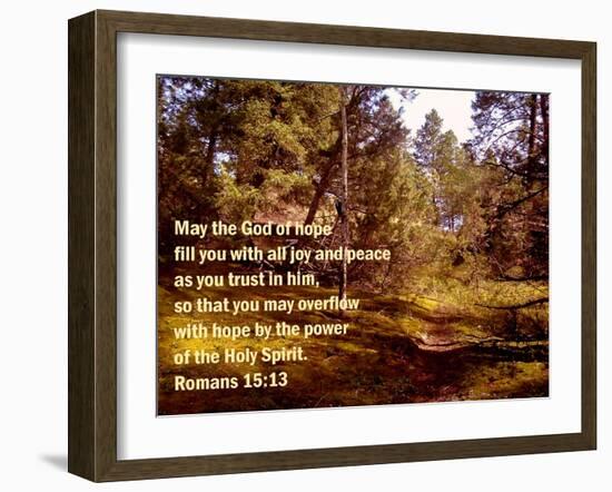 Romans 15:13-Ruth Palmer 2-Framed Art Print