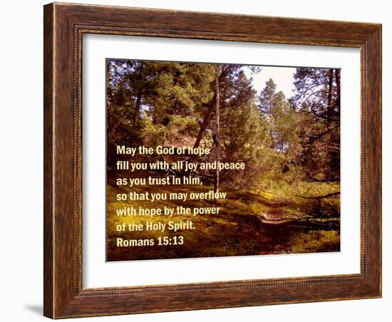 Romans 15:13-Ruth Palmer 2-Framed Art Print