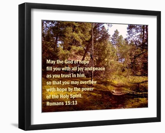 Romans 15:13-Ruth Palmer 2-Framed Art Print