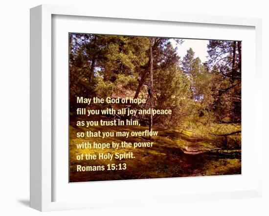 Romans 15:13-Ruth Palmer 2-Framed Art Print