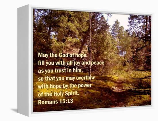 Romans 15:13-Ruth Palmer 2-Framed Stretched Canvas