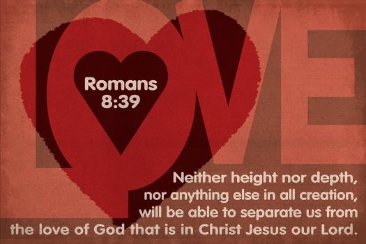 Romans 8:39 Inspirational Image