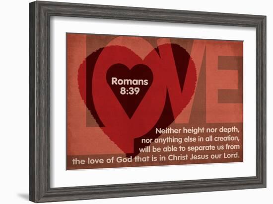 Romans 8:39 - Inspirational-Lantern Press-Framed Art Print