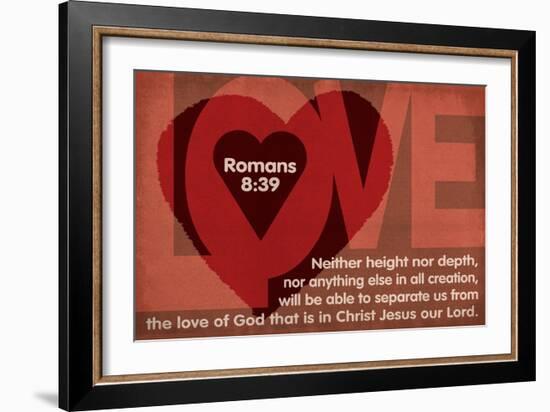Romans 8:39 - Inspirational-Lantern Press-Framed Art Print
