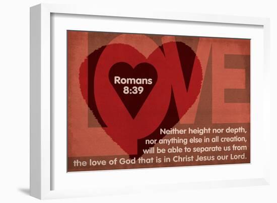 Romans 8:39 - Inspirational-Lantern Press-Framed Art Print