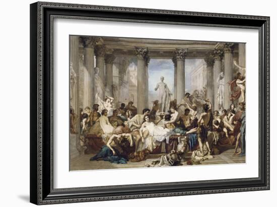 Romans During the Decadence, 1847-Thomas Couture-Framed Premium Giclee Print