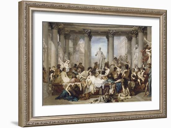 Romans During the Decadence, 1847-Thomas Couture-Framed Giclee Print