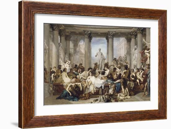 Romans During the Decadence, 1847-Thomas Couture-Framed Giclee Print