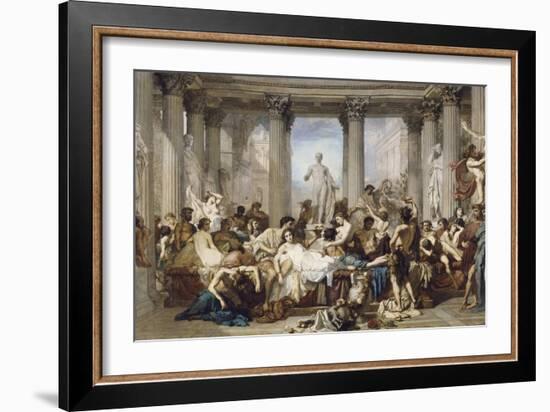 Romans During the Decadence, 1847-Thomas Couture-Framed Giclee Print