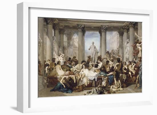 Romans During the Decadence, 1847-Thomas Couture-Framed Giclee Print