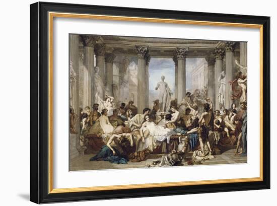 Romans During the Decadence, 1847-Thomas Couture-Framed Giclee Print