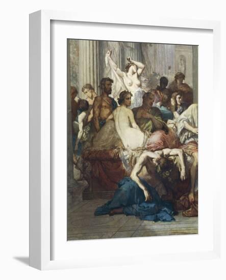 Romans of Decadence, 1847-Thomas Couture-Framed Giclee Print