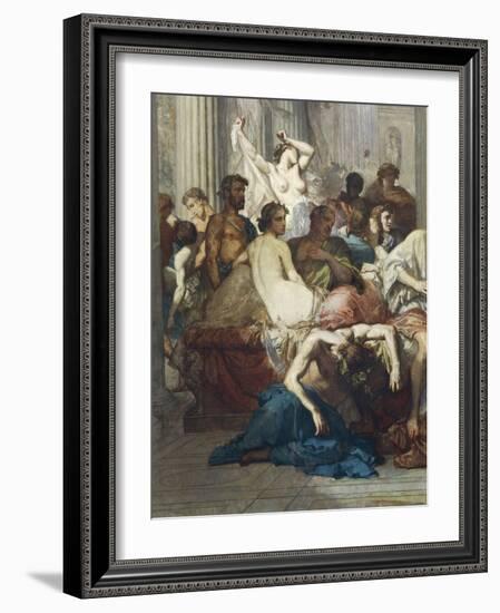 Romans of Decadence, 1847-Thomas Couture-Framed Giclee Print