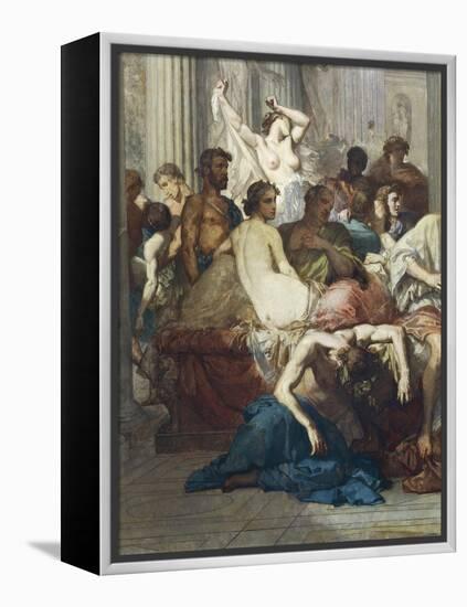 Romans of Decadence, 1847-Thomas Couture-Framed Premier Image Canvas