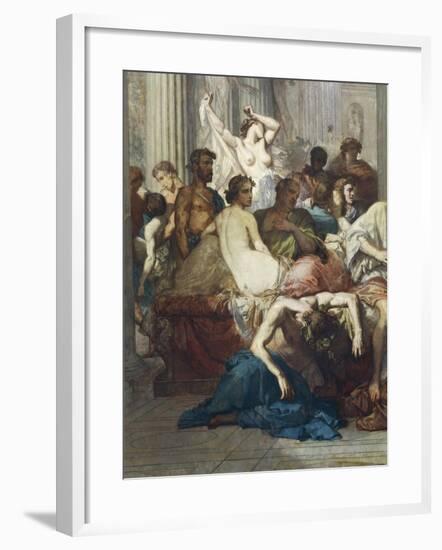 Romans of Decadence, 1847-Thomas Couture-Framed Giclee Print
