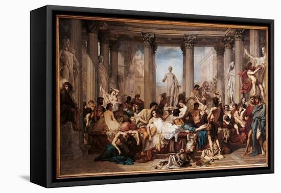 Romans of the Decadence, by Thomas Couture,-Thomas Couture-Framed Stretched Canvas