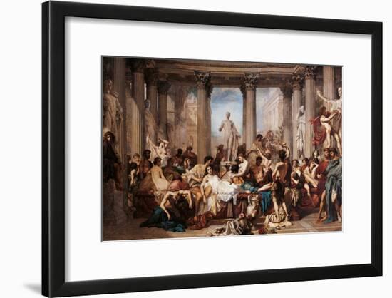 Romans of the Decadence-Thomas Couture-Framed Art Print