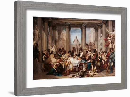 Romans of the Decadence-Thomas Couture-Framed Giclee Print