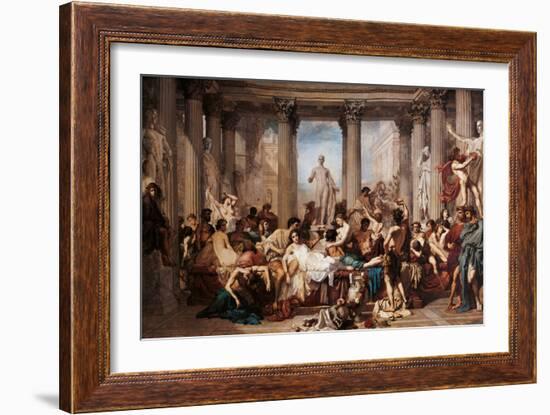 Romans of the Decadence-Thomas Couture-Framed Giclee Print