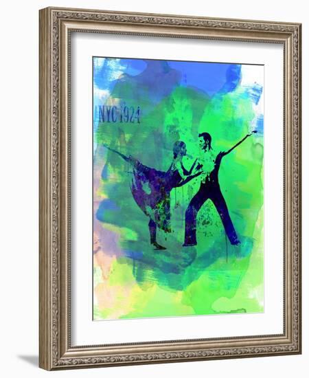 Romantic Ballet Watercolor 1-Irina March-Framed Art Print